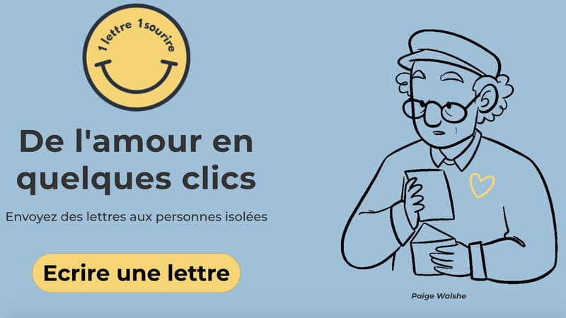 Le programme propose aux Français d'envoyer des lettres aux personnes âgées résidant en Ehpad