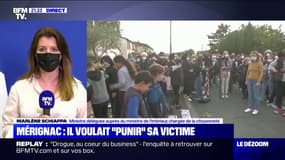 Marlène Schiappa à propos du féminicide à Mérignac: "Le coupable, c'est le meurtrier avant tout"