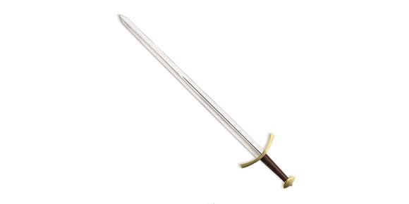 Une épée grandeur nature, réplique de l'arme de Robb Stark. Une épée grandeur nature, réplique de l'arme de Robb Stark.