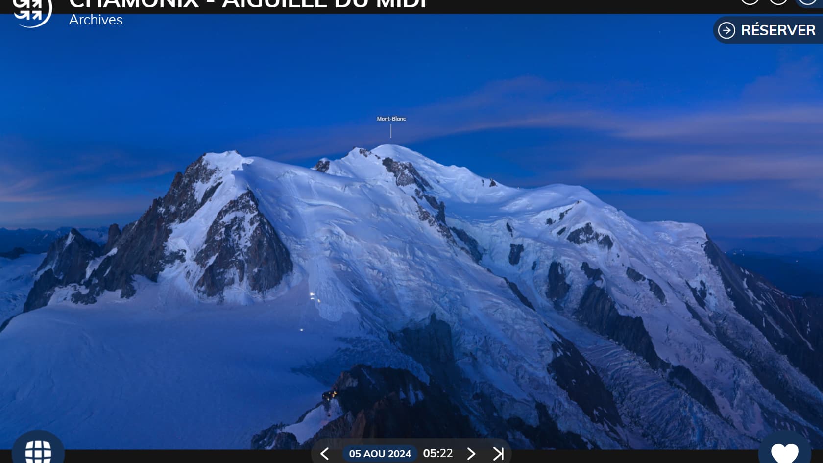 Les images de l'ascension du mont Blanc (Haute-Savoie), le 4 août 2024, où des alpinistes ont été victimes d'un accident.