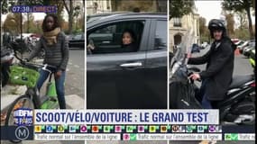 Scooter, vélo, voiture quel est le plus rapide à Paris? BFM Paris a fait le test