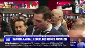 Salon de l'agriculture: Jordan Bardella juge que Gabriel Attal est venu "en catimini à 20 heures" et appelle l'exécutif "à un peu d'humilité"