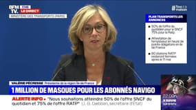 Attestation en heures de pointe: pour Valérie Pécresse, il faut "donner la priorité aux salariés qui se rendent au travail"