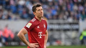 Robert Lewandowski avec le Bayern en Bundesliga, le 12 mars 2022