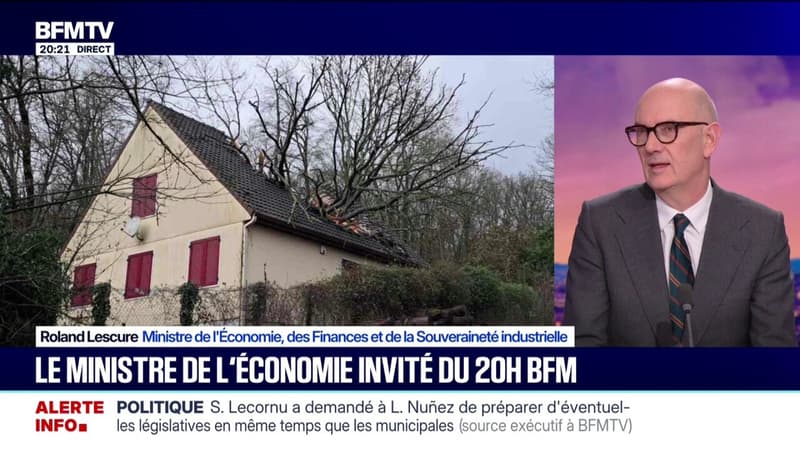 Foyers privés d'électricité/tempête Goretti: "On espère pouvoir rebrancher tout le monde d'ici ce week-end, déclare Roland Lescure