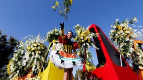 Du mimosa lancé lors d'une bataille de fleurs du carnaval de Nice (photo d'illustration).