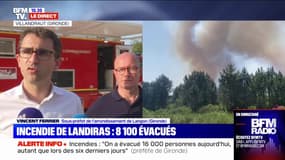Vincent Ferrier, sous-préfet de Langon, en Gironde: "On a 890 pompiers qui opèrent, on a 20 engins-pompe supplémentaires"