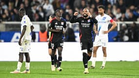Alexandre Lacazette lors de la victoire de Lyon à Auxerre, le 13 avril 2025.