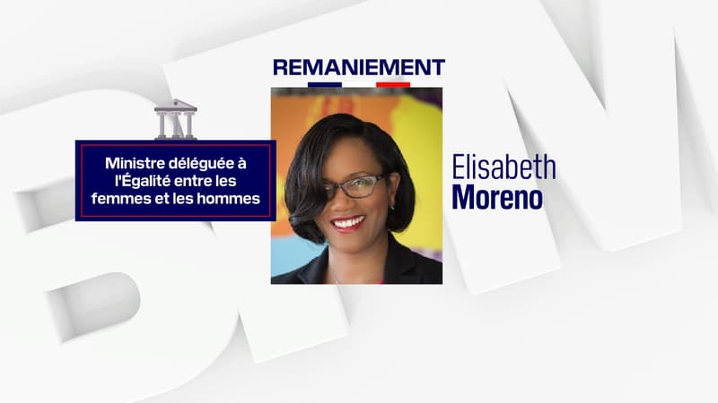 La nouvelle ministre de l'Égalité entre les femmes et les hommes, Elisabeth Moreno.