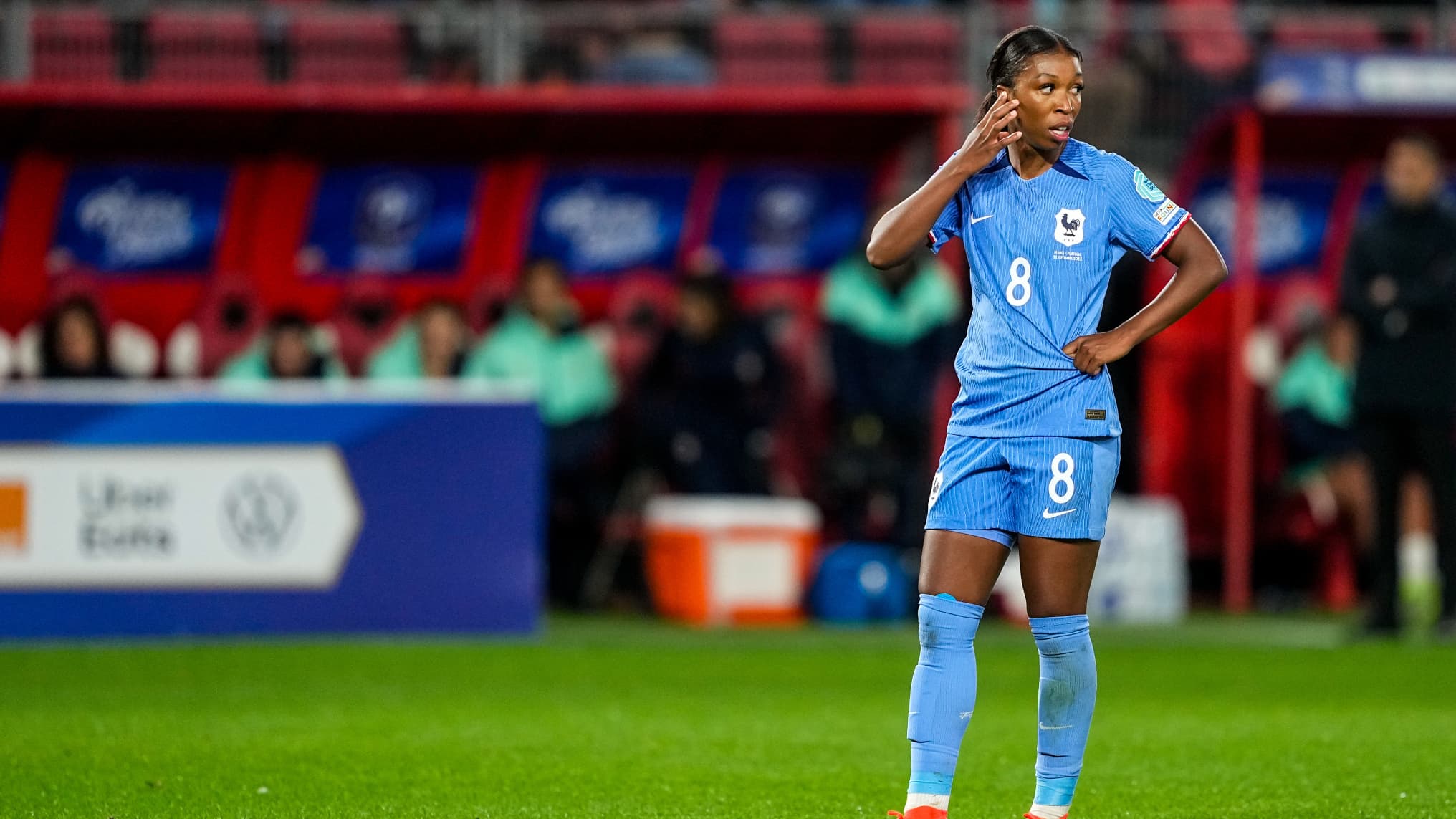 Flocage Officiel - France Féminine, Bacha, 2024, Away, Bleu – Footpress