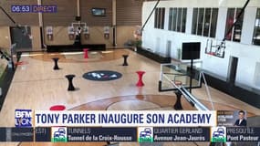 L'ancien basketteur NBA Tony Parker inaugure son académie à Lyon