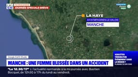 Manche: une femme blessée dans un accident