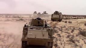 Un tank de l'armée égyptienne dans le Sinaï en décembre 2020