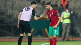 Achraf Hakimi fête son but magnifique contre le Malawi