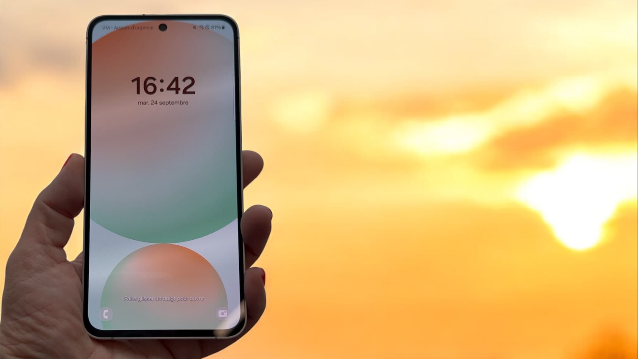 L'écran du Samsung Galaxy S24 FE
