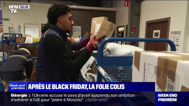 Après le Black Friday et à l'approche de Noël, le flux de colis explose dans les centres de tri