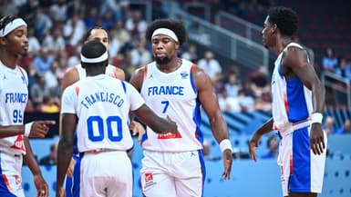 L'équipe de France contre la Géorgie en 8e de finale de l'EuroBasket - le 07/09/2025