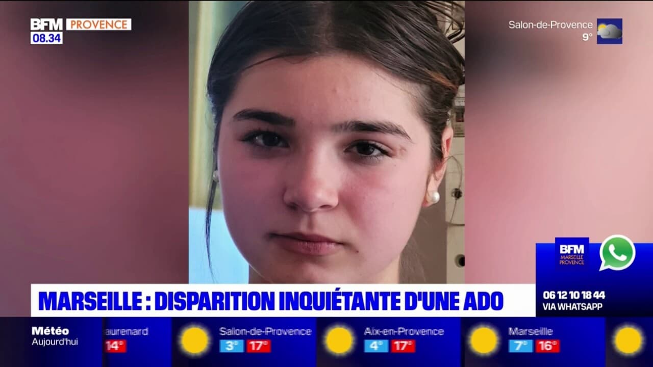 Marseille disparition inquiétante d une adolescente de 14 ans