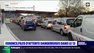 Bouches-du-Rhône: de longues files d'attente aux stations-service