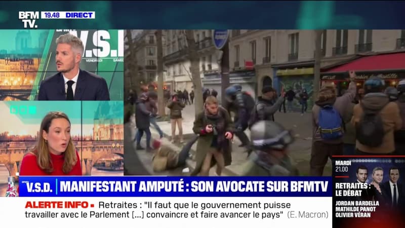 Lucie Simon, avocate du manifestant amputé d'un testicule: "On va déposer plainte"