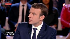 Emmanuel Macron sur le plateau de "L'émission politique"