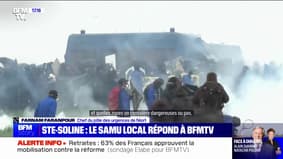 Sainte-Soline: "Il y a des zones où on discute de savoir si on y va ou pas", explique le chef du Samu local