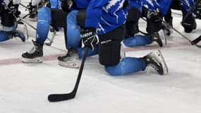 Les joueurs des Rapaces de Gap (Hautes-Alpes) lors d'un entraînement en septembre 2024. (Photo d'illustration)