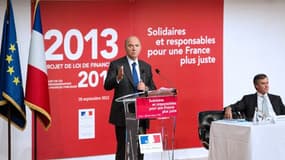 Pierre Moscovici et Jérôme Cahuzac ont présenté le budget 2013