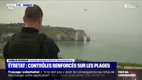 À Étretat, des contrôles renforcés au sol et par drone pour veiller au respect du confinement