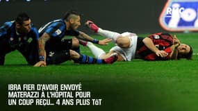 Ibra fier d'avoir envoyé Materazzi à l'hôpital pour un coup reçu... 4 ans plus tôt