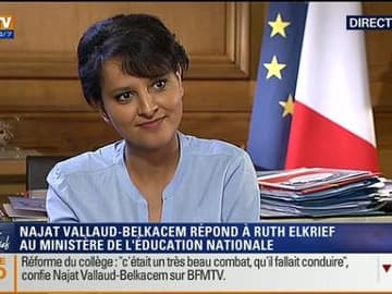 Najat Vallaud-Belkacem face à Ruth Elkrief (1/2)
