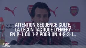 Attention séquence culte, la leçon tactique d'Emery en 2-1 ou 1-2 pour un 4-2-3-1 ou 4-3-3...