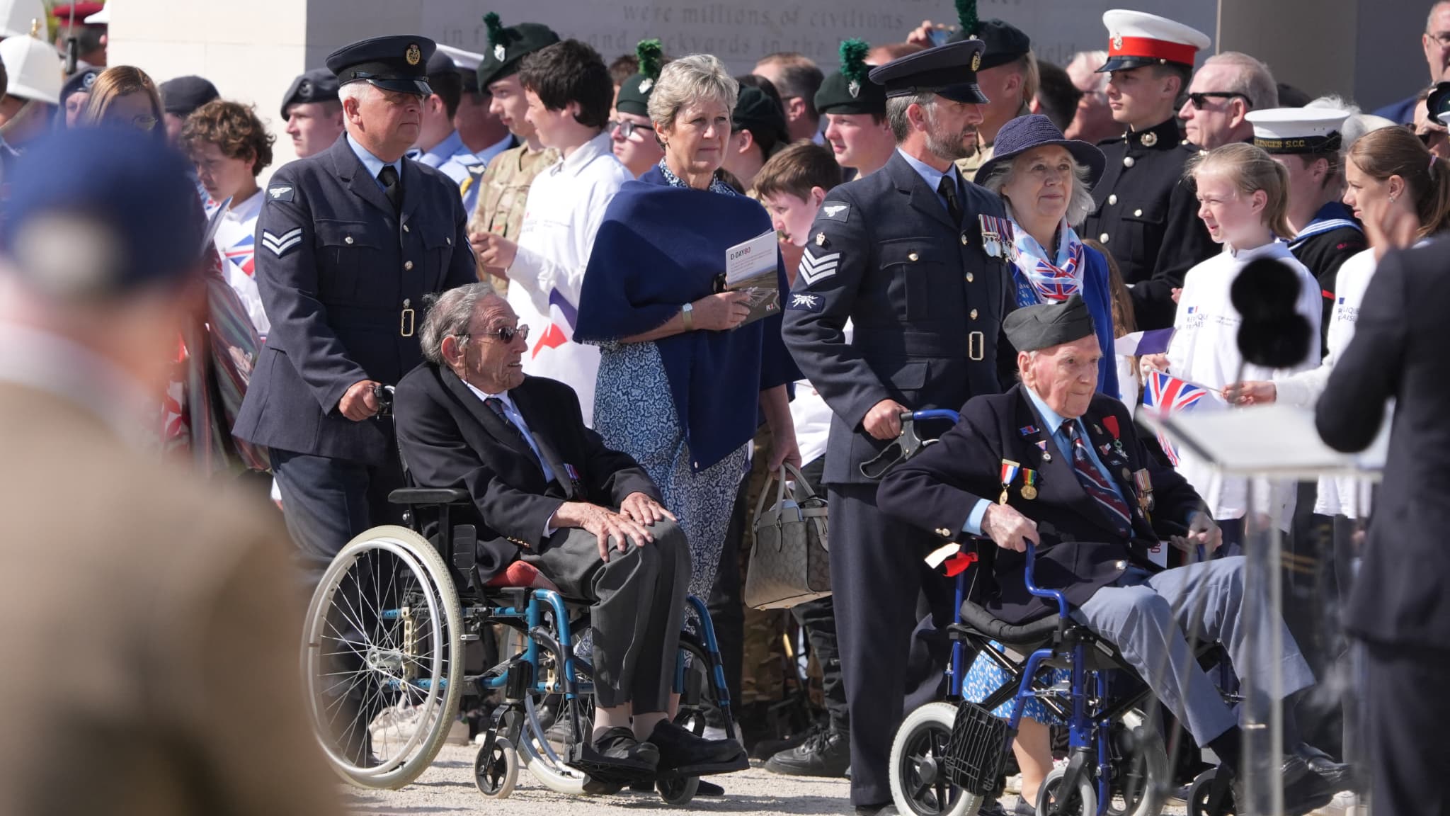 Les vétérans assistent aux cérémonies des 80 ans du D-Day à Ver-sur-Mer Les vétérans assistent aux cérémonies des 80 ans du D-Day à Ver-sur-Mer