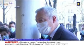 Fonds de solidarité: Bruno Le Maire annonce le doublement du plafond à 200.000 euros, notamment pour les restaurants