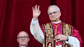 La première apparition du pape Léon XIV à la basilique Saint-Pierre, le 8 mai 2025.