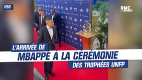 PSG : l'arrivée de Mbappé à la cérémonie des Trophées UNFP