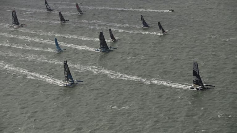 Les 79 bateaux prennent le départ de la 15e édition de la Transat Jacques Vabre dimanche au Havre 