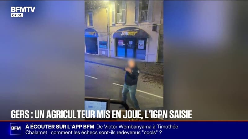 L'IGPN saisie après la mise en joue d'un agriculteur par des policiers lors d'une manifestation à Auch (Gers)