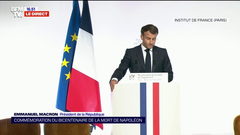 Emmanuel Macron ne veut "rien céder à ceux qui entendent effacer le passé au motif qu'il ne correspond pas à l'idée qu'ils se font du présent"