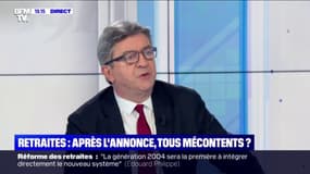 Retraites: pour Jean-Luc Mélenchon, "à l'heure actuelle, il faut s'arrêter à 60 ans"