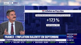 En France, l'inflation ralentit en septembre, à 5,6% sur un an, contre 10% pour la zone euro: