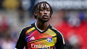 Tino Kadewere avec l'Olympique Lyonnais en juillet 2023