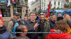 Jean-Luc Mélenchon qualifie les policiers de "barbares"