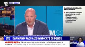 Syndicats policiers reçus par Gérald Darmanin: "Il a bien compris l'enjeu de cette colère", pour Jean-Christophe Couvy (Unité SGP Police-FO)