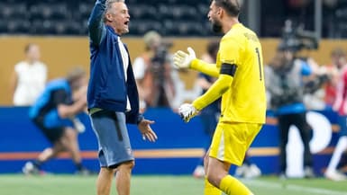 Luis Enrique et Gianluigi Donnarumma lors de la Coupe du monde des clubs. 