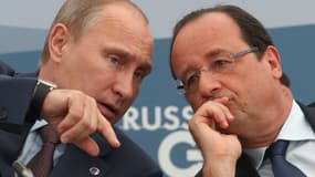 Vladimir Poutine et François Hollande le 6 septembre 2013 à Saint-Pétersbourg.