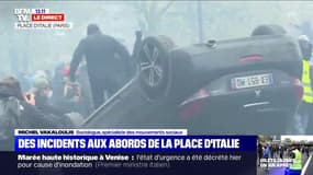 Manifestations à Paris: incidents aux abords de la place d'Italie