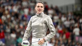 L'escrimeuse française Manon Apithy-Brunet, à Paris le 29 juillet 2024