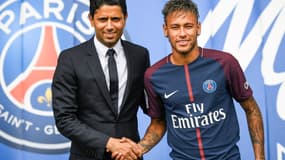 Nasser Al-Khelaïfi et Neymar