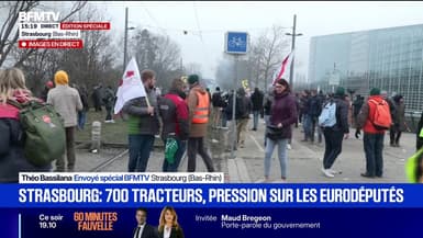 Mercosur: forte mobilisation d'agriculteurs européens à Strasbourg